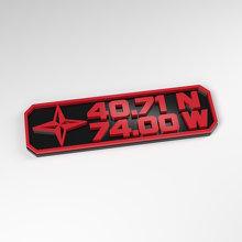 Personalisierte Koordinaten 3D Acryl-Plakette_3