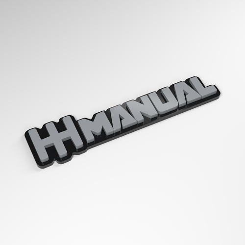 Manuelles Schaltwählhebel 3D Acryl Auto Emblem