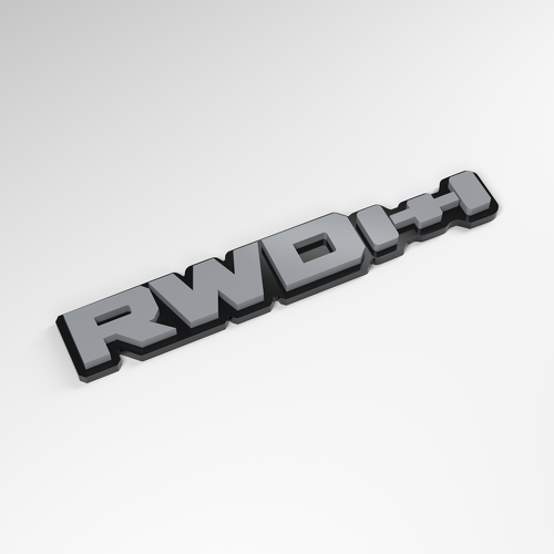 RWD 3D Acryl Autoemblem
