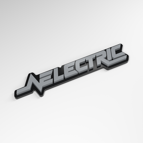 Elektrisches 3D-Acryl-Autobadge