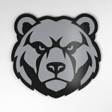 Grizzly Bear 3D Acryl Autoaufkleber_4