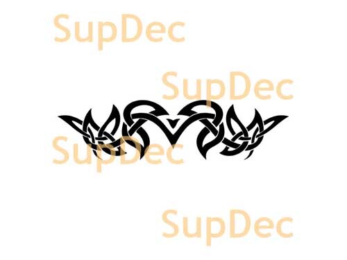 Haubenaufkleber im Tattoo-Stil #029