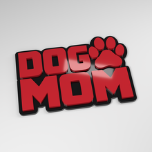 Dog Mom 3D Acryl Auto Abzeichen_3