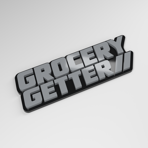 Grocery Getter 3D Acryl Autoemblem_1