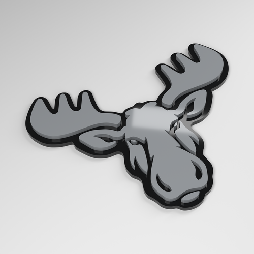 Moose 3D Acryl Autoemblem_1