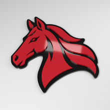 Horse 3D Acryl Auto Emblem_3