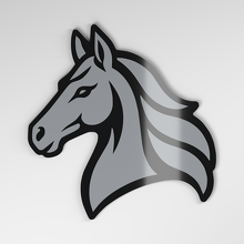 Horse 3D Acryl Auto Emblem_4