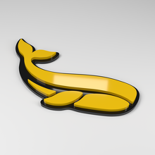 Whale 3D Acryl Autoemblem_2