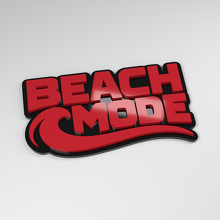 Beach Mode 3D Acryl Autoaufkleber_3