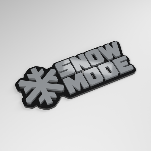 Schnee-Modus 3D Acryl Auto-Emblem