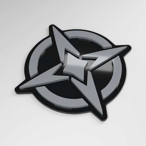 Kompass 3D Acryl Auto-Emblem_1
