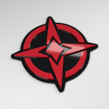 Kompass 3D Acryl Auto-Emblem_3