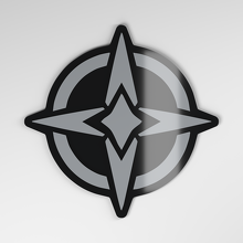 Kompass 3D Acryl Auto-Emblem_4