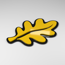 Oak Leaf 3D Acryl Autoaufkleber_2