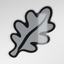 Oak Leaf 3D Acryl Autoaufkleber_4