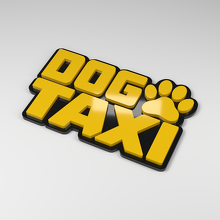 Dog Taxi 3D Acryl Auto-Aufkleber_2