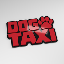 Dog Taxi 3D Acryl Auto-Aufkleber_3
