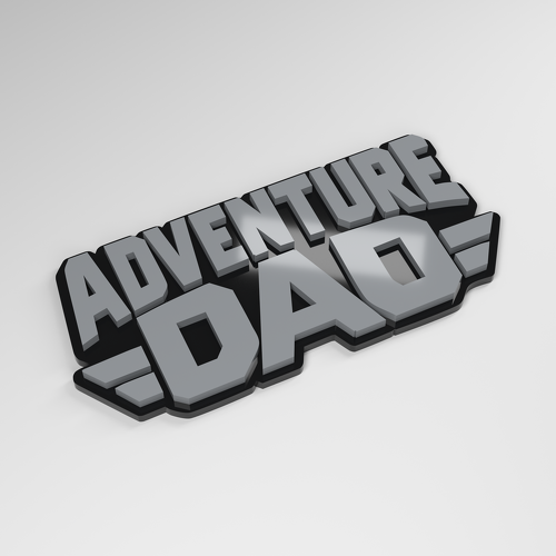 Adventure Dad 3D Acryl Autoaufkleber_1