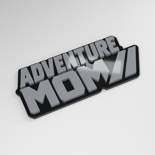 Adventure Mom 3D Acryl Autoabzeichen
