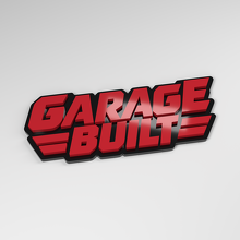 Garage Built 3D Acryl Autoaufkleber_3