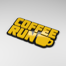 Coffee Run 3D Acryl Autoaufkleber_2