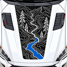 TRD Pro Forest River Motorhauben-Vinylaufkleber für Toyota Sequoia III (XK80) 2022-heute_2