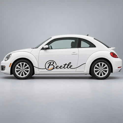 Roundel Script Seiten Vinylaufkleber für Volkswagen Käfer 2013_1