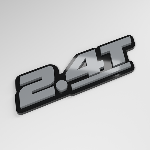 2,4T 3D Acryl Auto Emblem_1