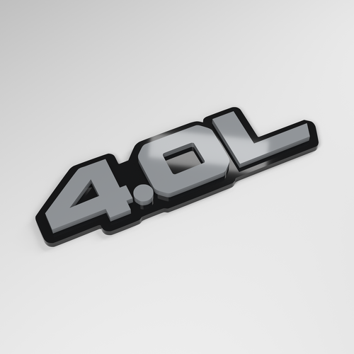 4,0L 3D Acryl Autoemblem_1