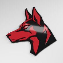 Dobermann 3D Acryl Auto Emblem_3
