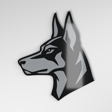 Dobermann 3D Acryl Auto Emblem_4