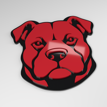 Pit Bull 3D Acryl Auto-Aufkleber_3