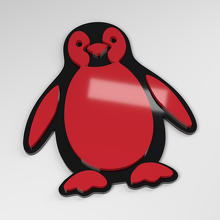 Penguin 3D Acryl Autoemblem_3