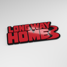 Long Way Home 3D Acryl Autoaufkleber_3