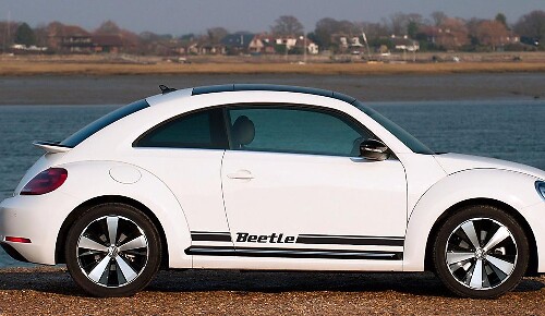Beetle Zierstreifen für Schweller Vinyl Aufkleber Set für Volkswagen Käfer