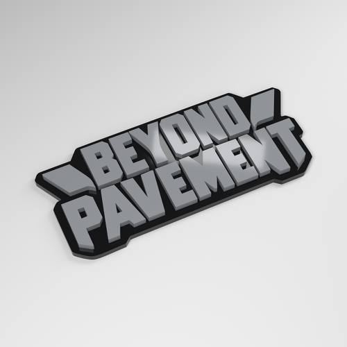 Beyond Pavement 3D Acryl Auto Emblem_1