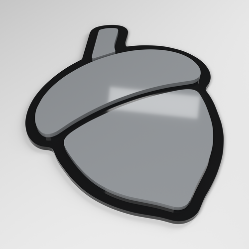 Acorn 3D Acryl Autoemblem_1