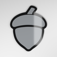 Acorn 3D Acryl Autoemblem_4
