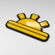 Sunrise 3D Acryl Autoemblem_2