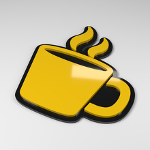 Kaffeetasse 3D Acryl Autoemblem_2