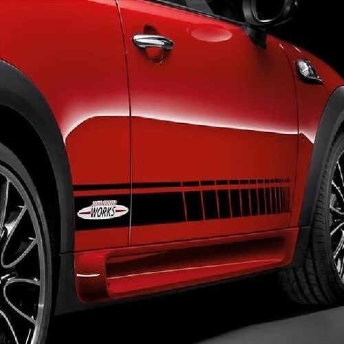 John Cooper Works Seitenstreifen Vinyl-Aufkleberset für Mini Cooper R56 F56