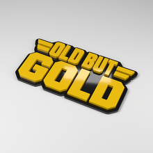 Alt, aber Gold 3D Acryl Autoemblem_2