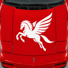 Pegasus Flügel Schwung Motorhauben Vinyl-Aufkleber für Pontiac Fiero GT Fastback 1986-1988_2