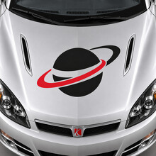 Orbital Horizon Motorhauben-Vinylaufkleber für Saturn Sky Red Line 2007–2009_2