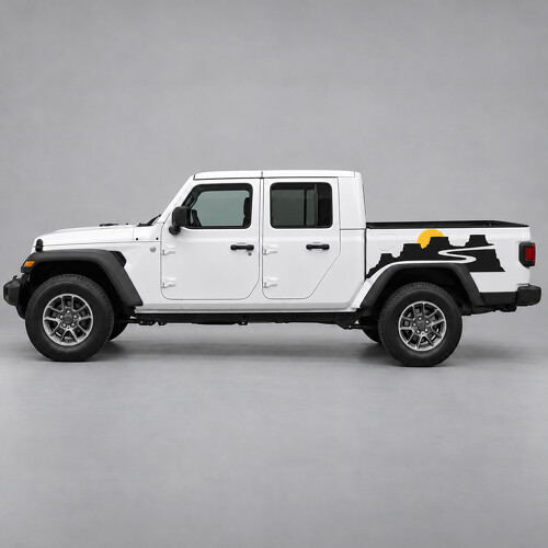 Canyon Switchbacks Seitenwand Vinyl-Aufkleber für Jeep Gladiator Sport JT 2020–2026_1