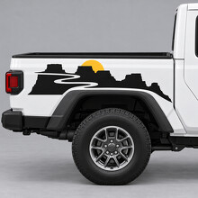 Canyon Switchbacks Seitenwand Vinyl-Aufkleber für Jeep Gladiator Sport JT 2020–2026_2