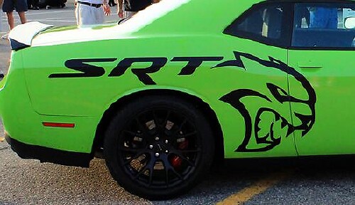 SRT Hellcat Style Seiten-Vinylaufkleber-Set für Dodge Challenger