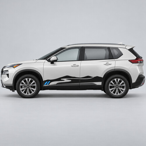 Ridge Road Seiten-Tür Vinyl-Aufkleber für Nissan Rogue SV AWD T33 2021–2023
