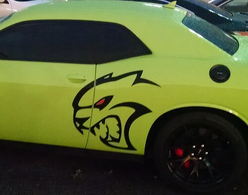 Hallcat-Stil Seiten-Vinyl-Aufkleber-Set für Dodge Challenger