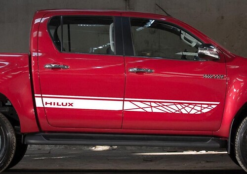 TRD Off Road Stil Streifen Seiten Vinyl Aufkleber für Toyota Hilux
